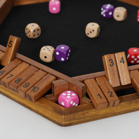 ELONGDI Shut The Box with cloth bag for easy storage.