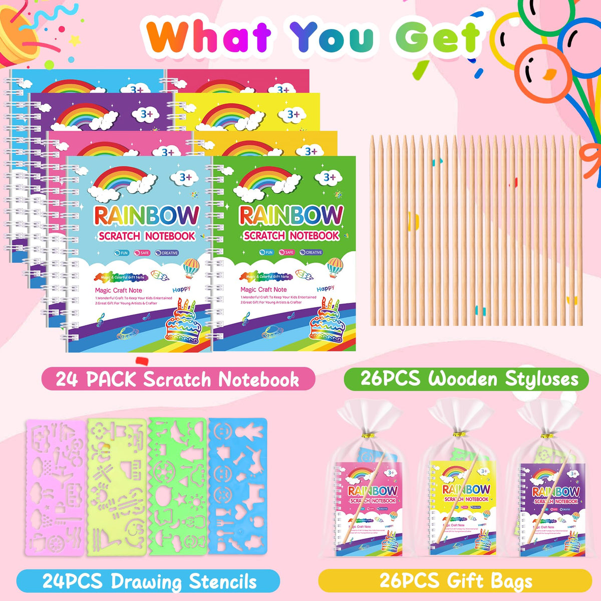 Elover scratch-art stylus reveals rainbow colors during drawing