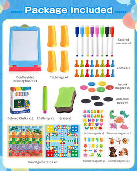 Elovien blue easel durable and safe materials for long-lasting play.