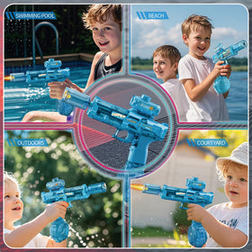ELPSCGROO blue-black water gun by the pool for summer play