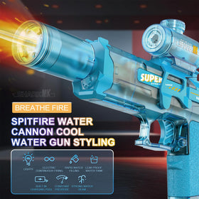 ELPSCGROO blue-black light-up nozzle in action during playtime