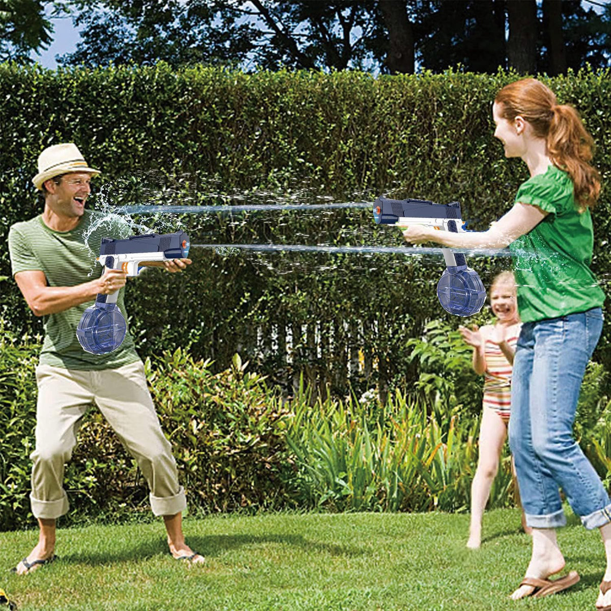 ELPSCGROO electric water gun muzzle light in action for night battles