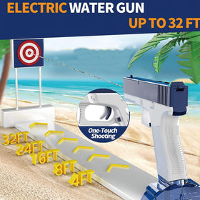 ELPSCGROO electric water gun 434ml tank visible for easy water checks