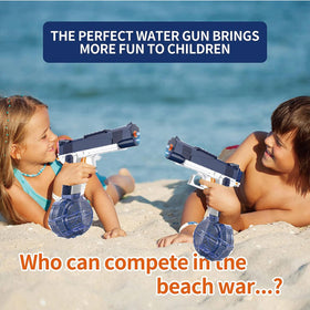 ELPSCGROO electric water gun long range up to 32 ft for epic backyard battles