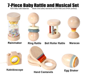 Elvozvets Egg Shaker captures baby’s attention with tactile beads and rhythmic exploration