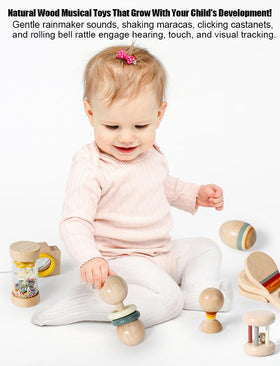 Elvozvets Hand Castanets encourage reach-and-grip and cause-and-effect play