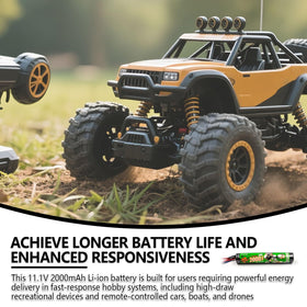 Elxjarpower compact battery packs measure 4.4 by 0.7 inches for lightweight builds.