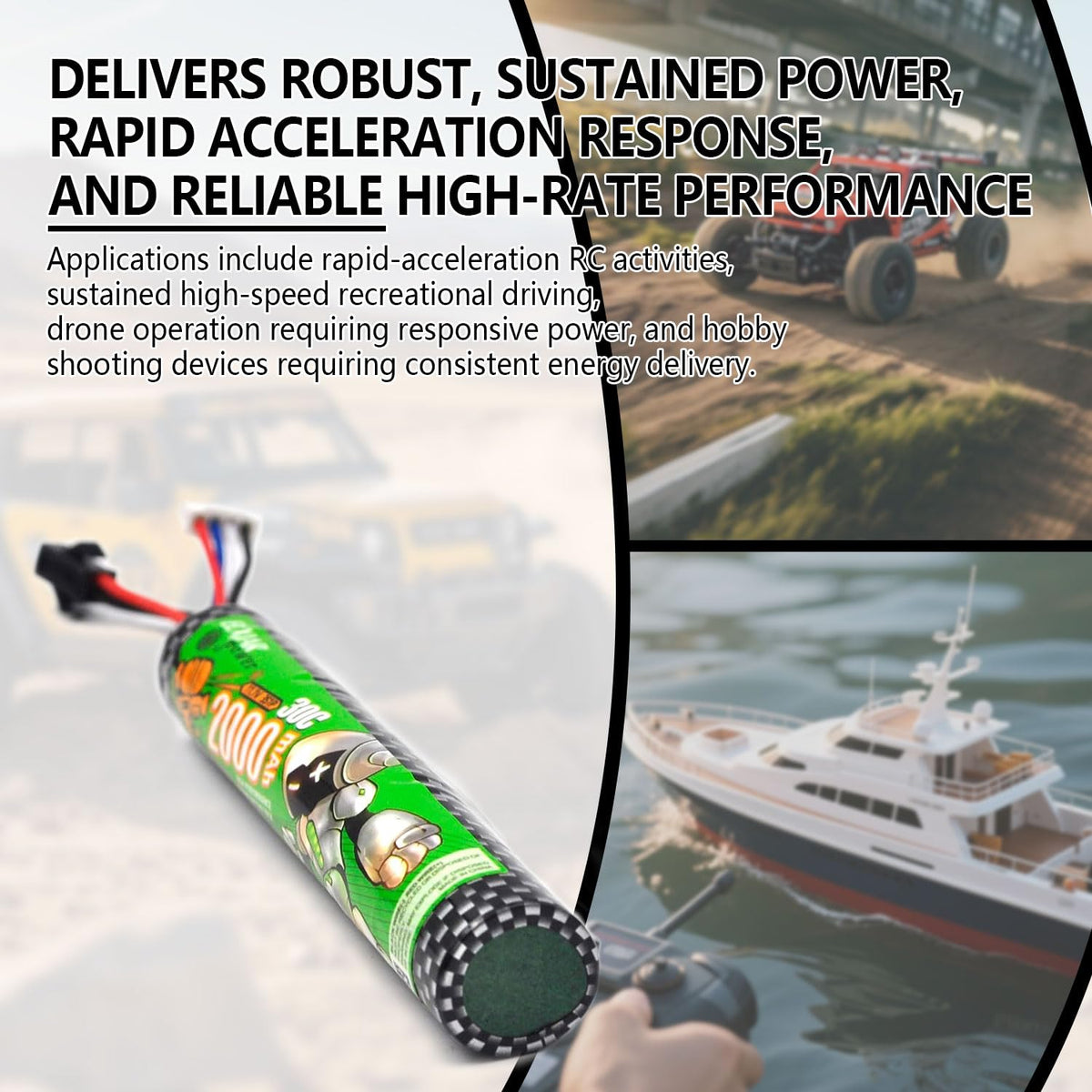 Elxjarpower XH-4P balance connector ensures proper cell balancing.