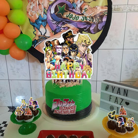 Close-up of ELZEM Jojo banner showing vivid colors and sturdy cardboard