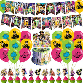 ELZEM Jojo birthday banner provides a vibrant party backdrop for celebrations