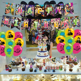 ELZEM Jojo party decor collection helps achieve a cohesive Jojo theme