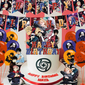 ELZEM Jujutsu Kaisen party setup for easy decorating and planning