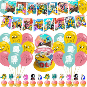 ELZEM Time of Adventure banner enhances birthday decor with vibrant colors