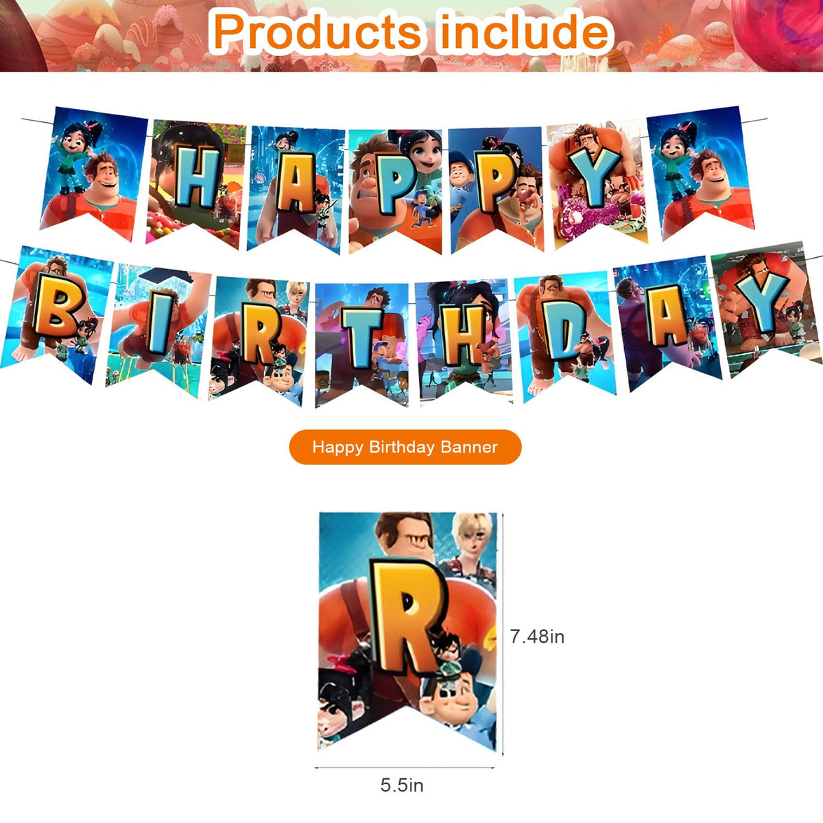ELZEM Wreck It Ralph balloon set adds colorful, playful atmosphere