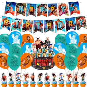 ELZEM Wreck It Ralph banner for birthday party decor and photo moments
