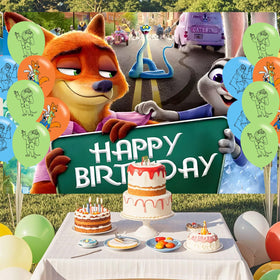 ELZEM Zootopia 2 curtain option for stylish party styling.