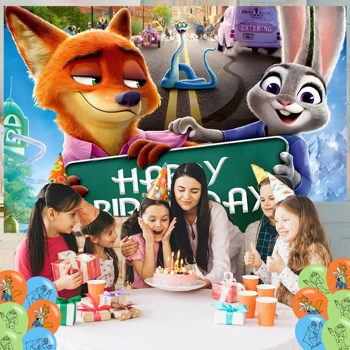 ELZEM Zootopia 2 tapestry adds party ambiance and photos.