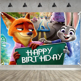 ELZEM Zootopia 2 wall decor suitable as a photo backdrop.