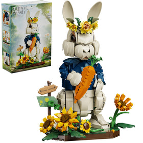 EMANNON Easter Bunny building set bunny figure showing a detailed pose for Easter display.