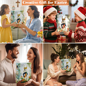 EMANNON Easter Bunny building set gift box enhances gifting and unboxing anticipation.