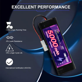 EMEPOVGY battery dimensions highlight compact fit in RC chassis