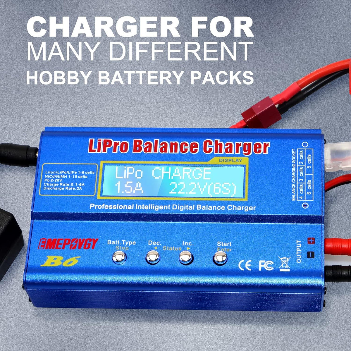 EMEPOVGY B6 includes auto storage and discharge cycles for safety.