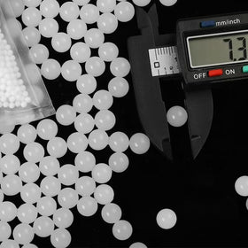Emerbu milky refill ammo for blaster being poured, ready for soaking and long session play.