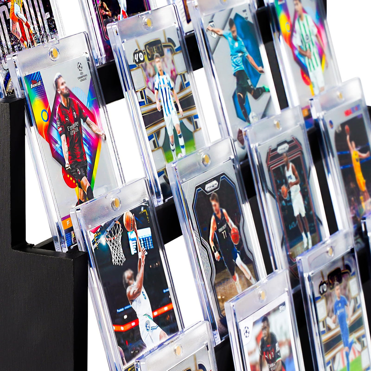 Emfogo Card Display Stand demonstrates a sturdy base for steady card presentation.