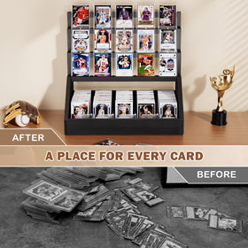 Emfogo large-capacity display ideal for sports and gaming cards.