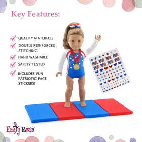 Emily Rose matching hair bow adds coordinated team style to play time