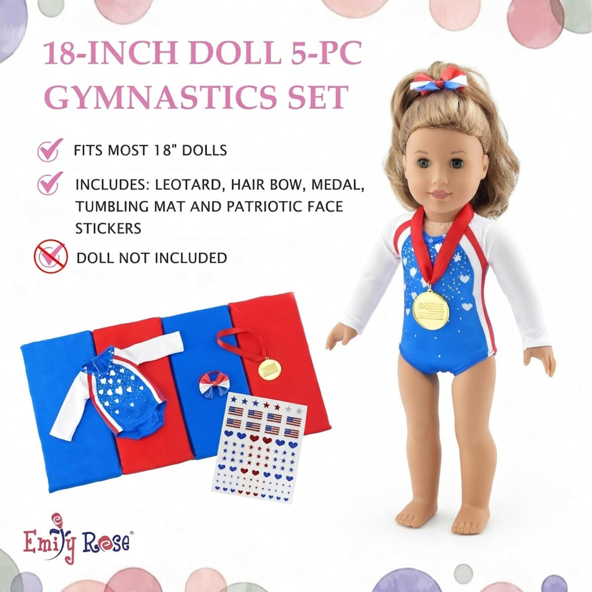 Emily Rose gold medal accessory for pretend award ceremonies and celebrations