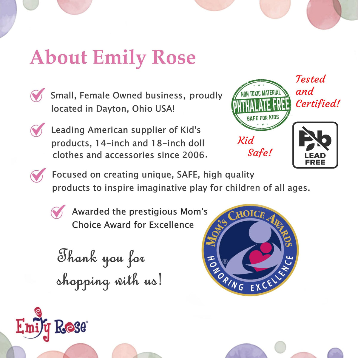 Emily Rose 18-inch doll toy smartphone for social storytelling.