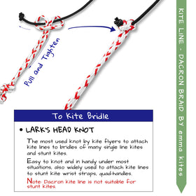 Emma Kites ceramic line-guide keeps line neatly guided into reel.