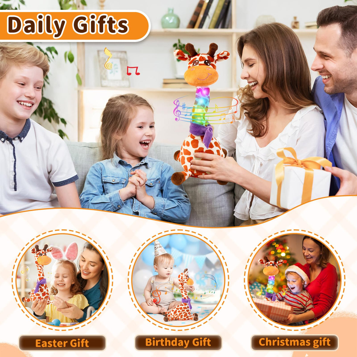 Emoin giraffe toy makes a charming baby gift option