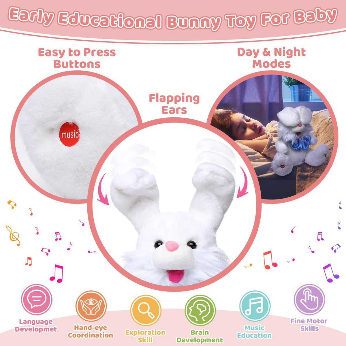 Emoin peek-a-boo ears movement demonstrates interactive play feature