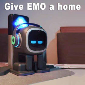 EMOPET AI Desk Robot Companion charging-station automatically docks for uninterrupted use