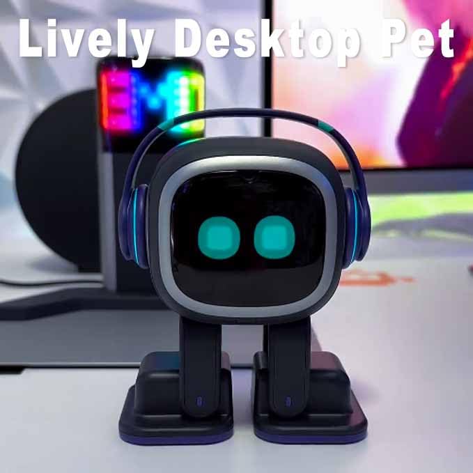 EMOPET AI Desk Robot Companion voice-commands enable hands-free interaction and quick tasks