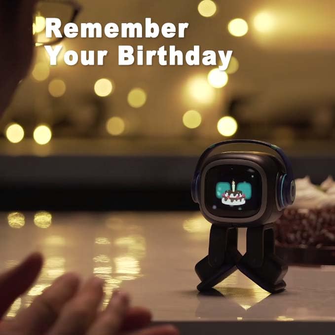 EMOPET AI Desk Robot EMO responds to rubs and gestures