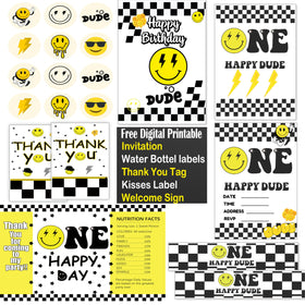 Empire Party Supply slap wristband with smiley motif for party excitement