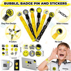 Empire Party Supply treat box showcasing smiley designs for gifts