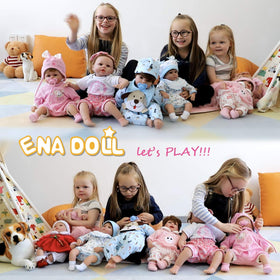 ENADOLL Pink Mouse Baby legs with natural curve for realistic posing.