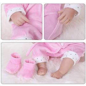 ENADOLL Pink Mouse Baby pacifier included for gentle soothing role play.