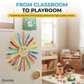Enday bulk construction paper promotes creativity in classrooms or home crafting sessions