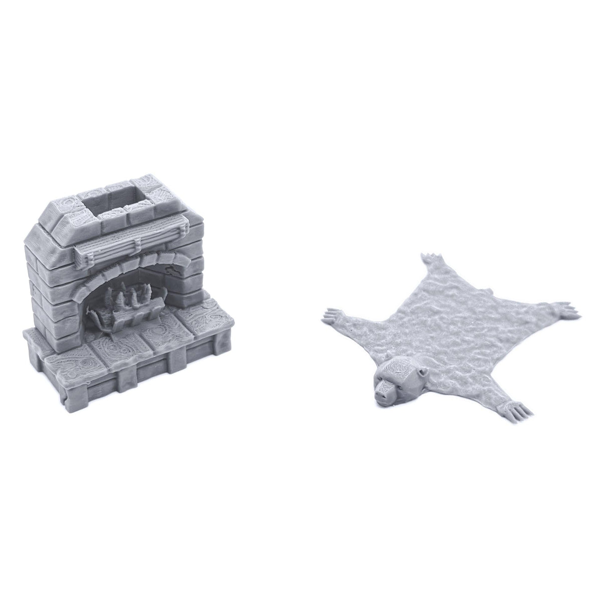 EnderToys 28mm-scale furniture set pairs with popular RPG minis for scenes.