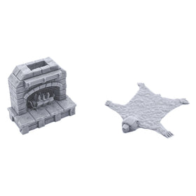 EnderToys 28mm-scale furniture set pairs with popular RPG minis for scenes.
