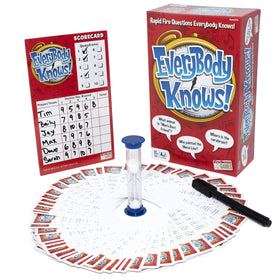 Endless Games Everybody Knows! box front presents 2018 edition for fast trivia fun.