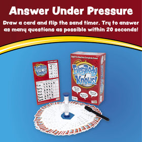 Endless Games Everybody Knows! card pack with 500 questions for diverse topics.