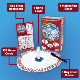 Endless Games Everybody Knows! dry erase marker and scorecard for flexible play.