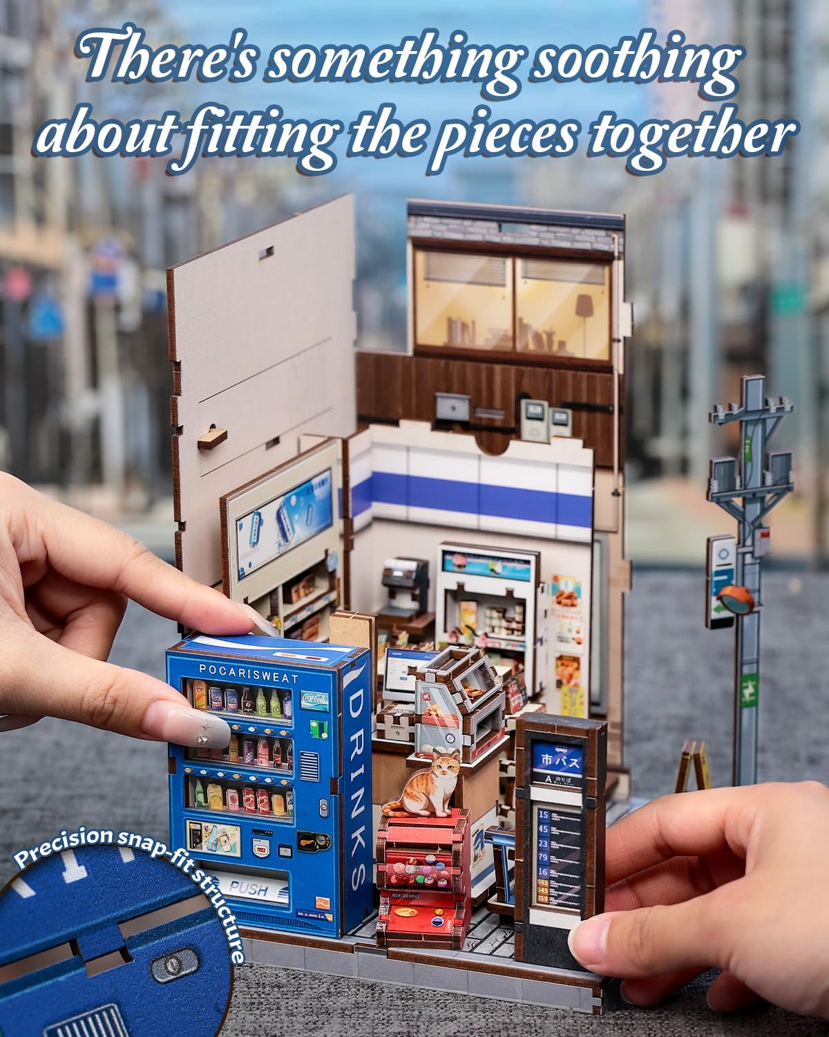 Endless Limit lazy cat guarding gashapon scene invites storytelling and desk ambiance