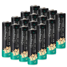 Enegitech AA battery 3000mAh pack powers devices reliably.